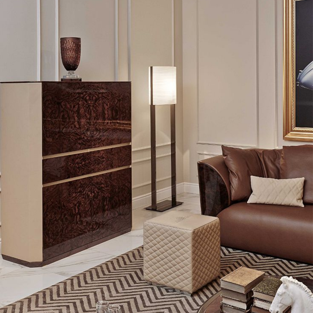 Bentley Home luxury furniture in Singapore featuring premium materials and iconic automotive-inspired design.