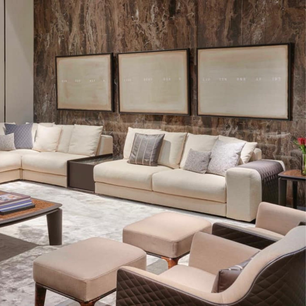 Luxury designer furniture and interior pieces available at Royal Interiors Singapore showroom
