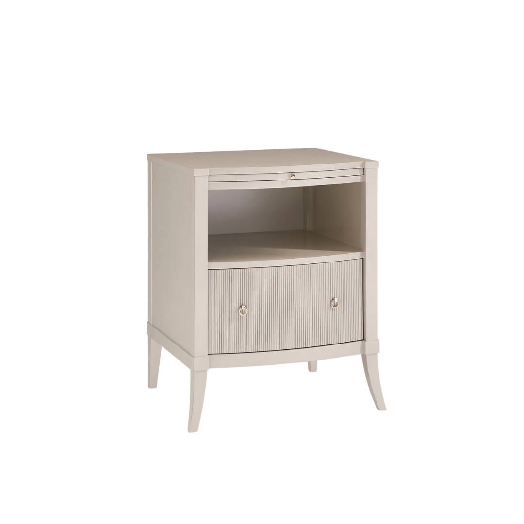 Caracole luxury bed and lounge chair collection at Royal Interiors Singapore, newly arrived from the USA.