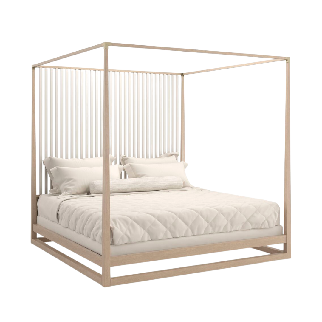 Caracole luxury bed and lounge chair collection at Royal Interiors Singapore, newly arrived from the USA.