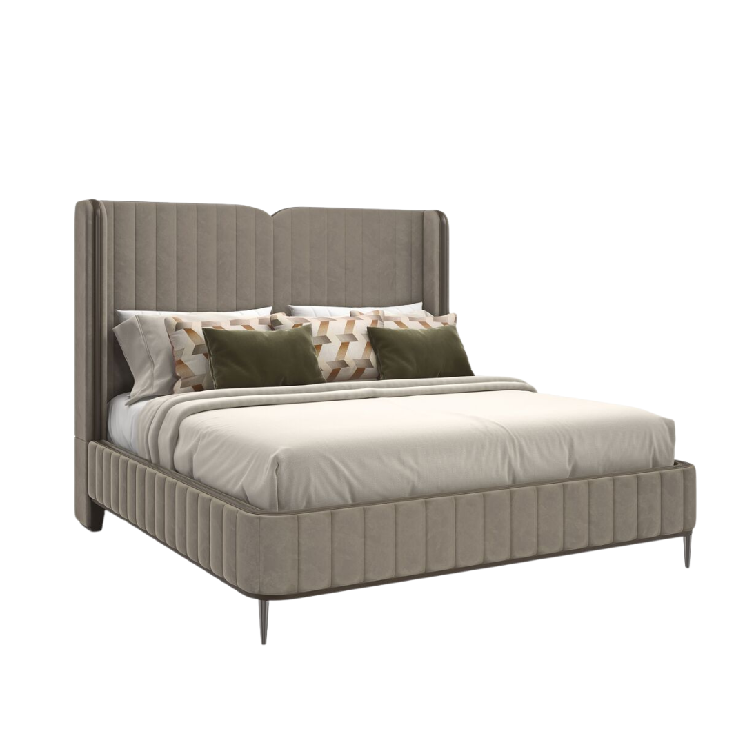 Caracole luxury bed and lounge chair collection at Royal Interiors Singapore, newly arrived from the USA.