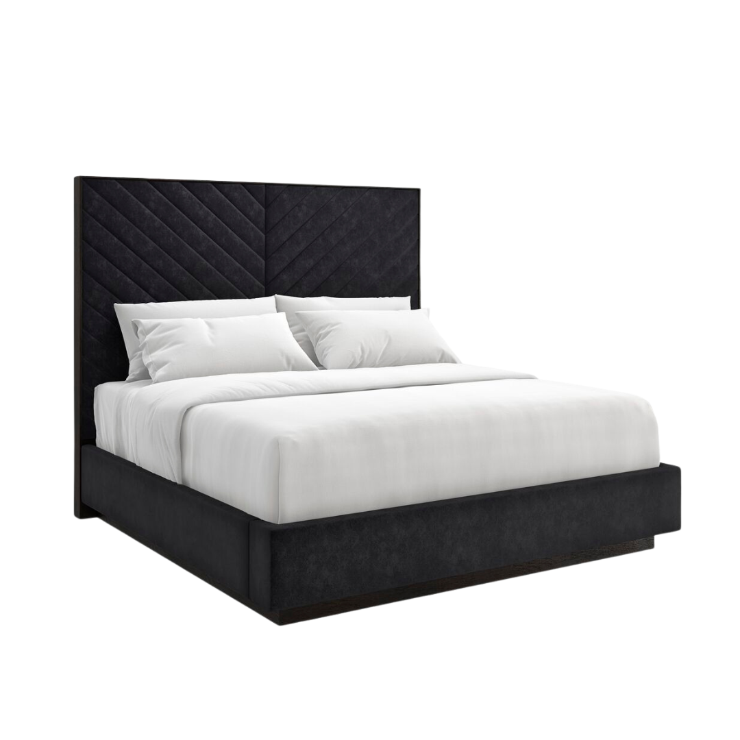 Caracole luxury bed and lounge chair collection at Royal Interiors Singapore, newly arrived from the USA.
