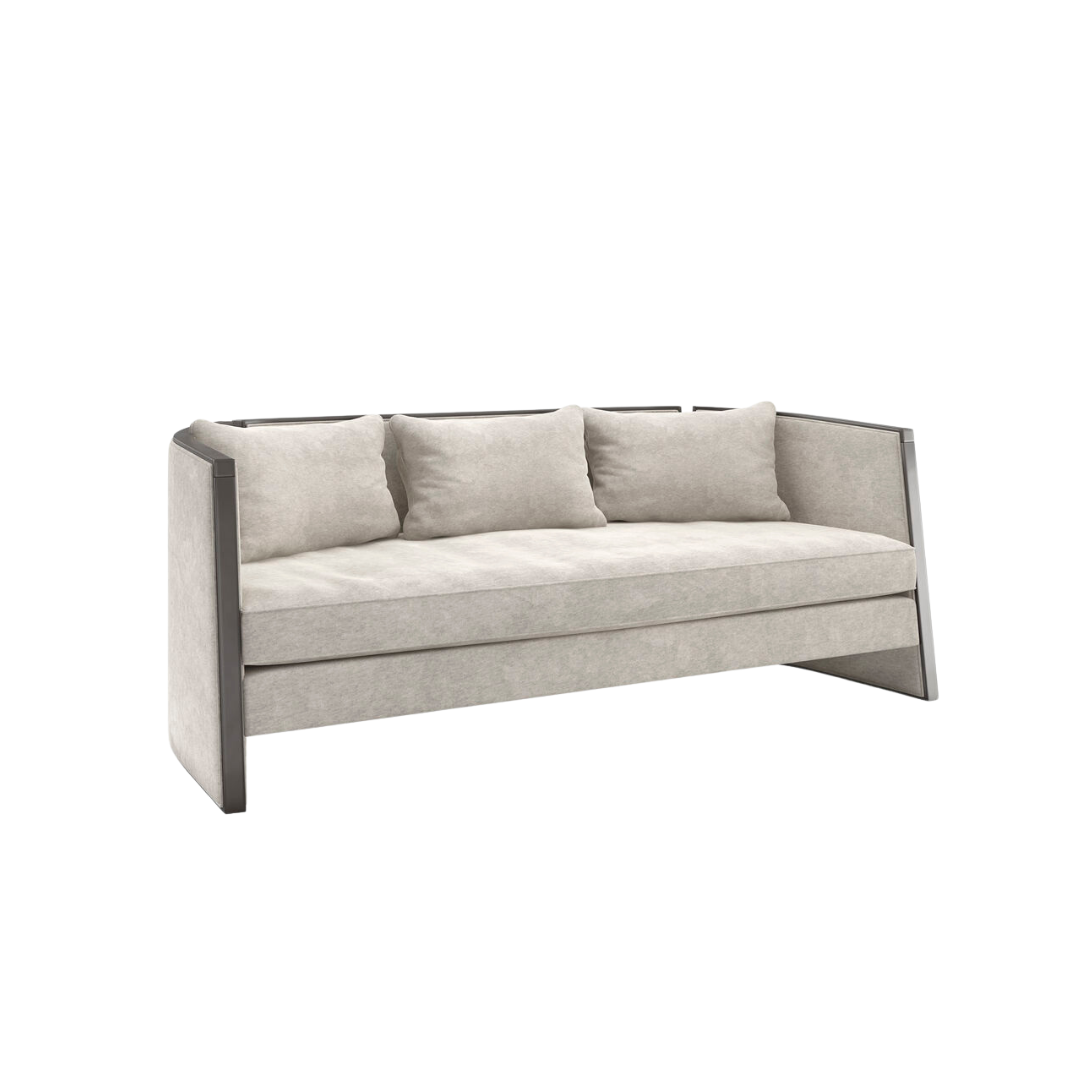 Caracole luxury bed and lounge chair collection at Royal Interiors Singapore, newly arrived from the USA.