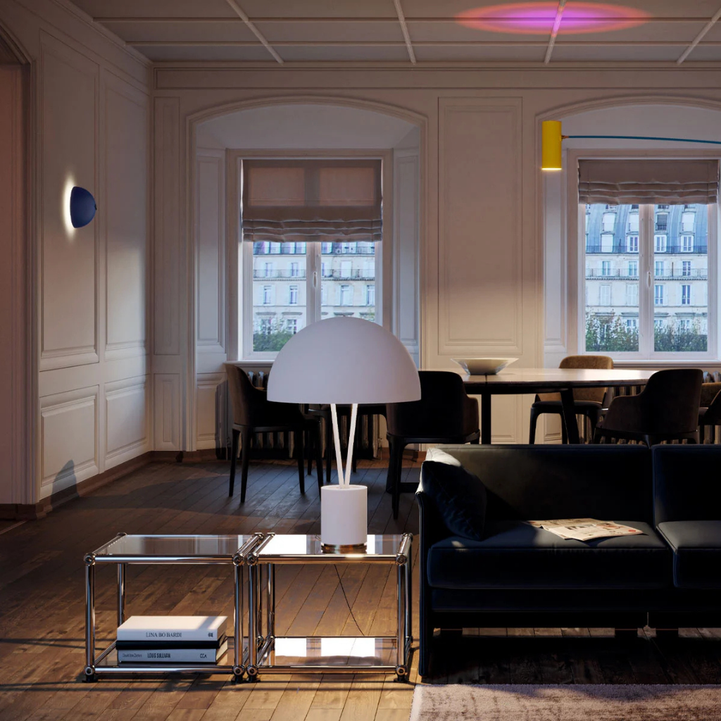 Catellani & Smith sculptural lighting displayed at Royal Interiors Singapore showroom, creating a warm and atmospheric setting for Chinese New Year interiors.