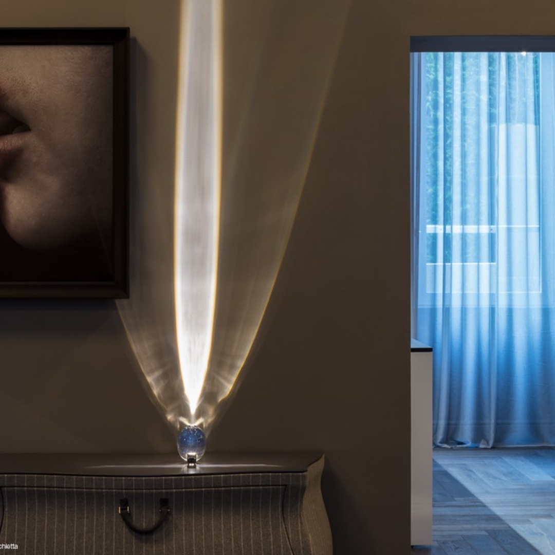 Catellani & Smith sculptural lighting displayed at Royal Interiors Singapore showroom, creating a warm and atmospheric setting for Chinese New Year interiors.