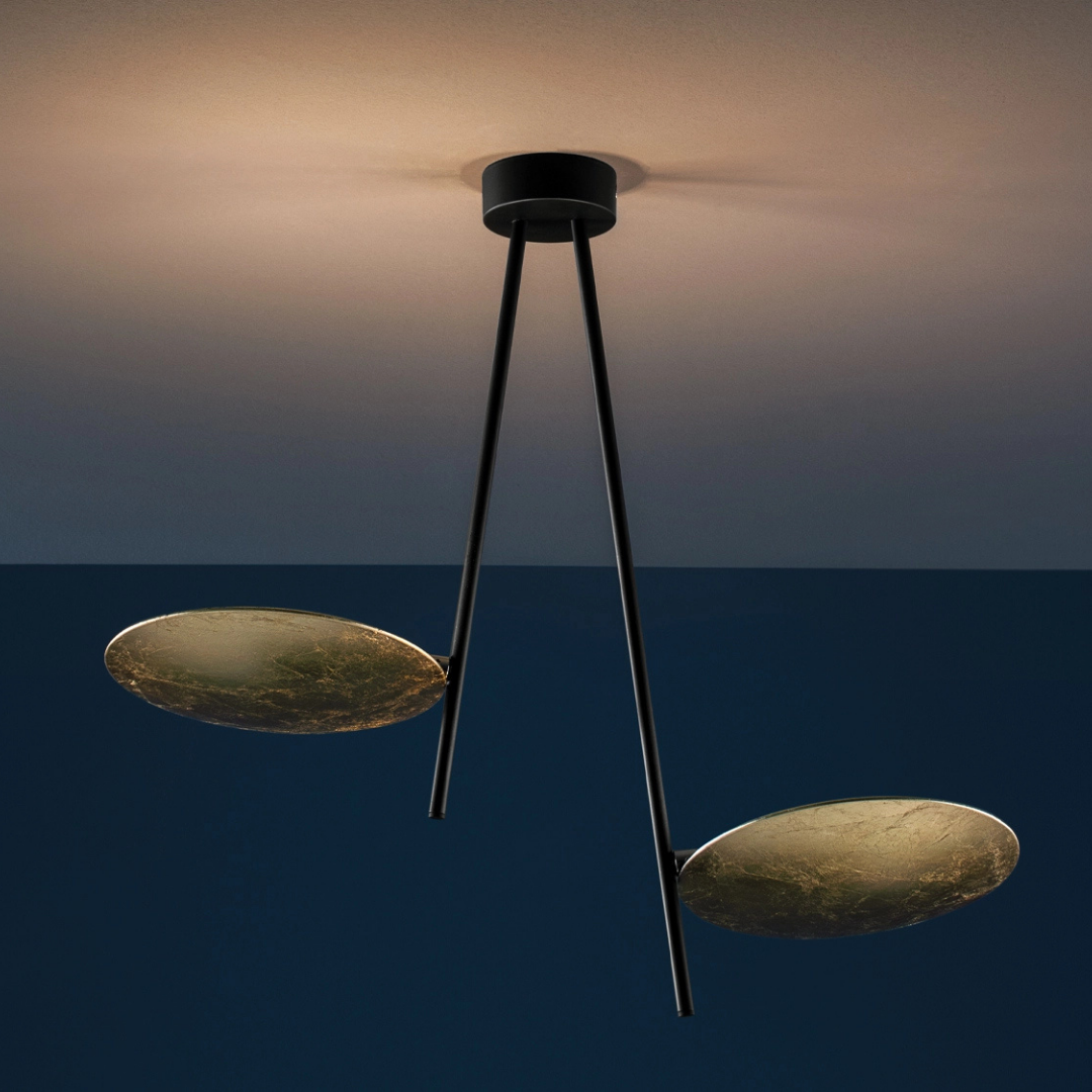 Catellani & Smith sculptural lighting displayed at Royal Interiors Singapore showroom, creating a warm and atmospheric setting for Chinese New Year interiors.