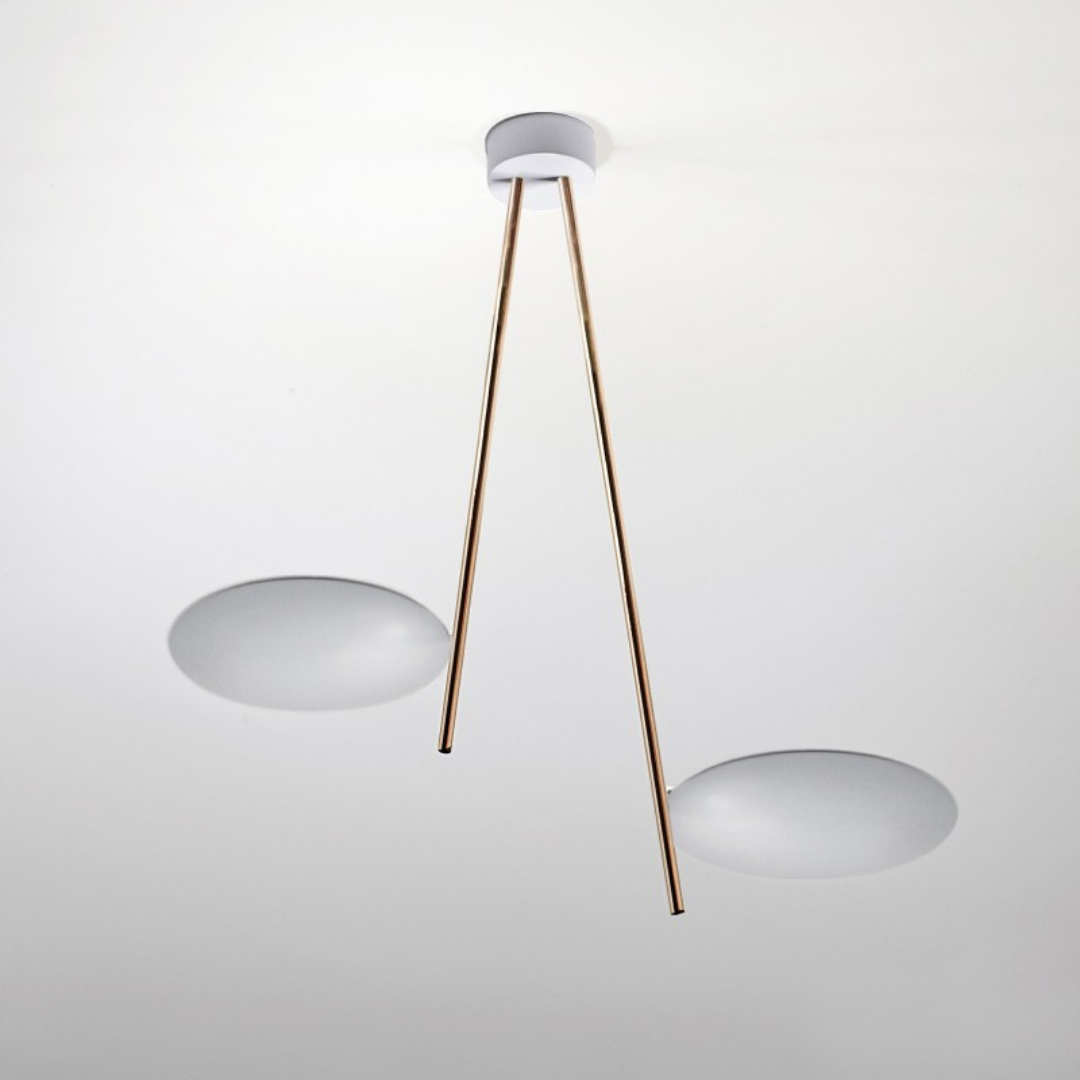 Catellani & Smith sculptural lighting displayed at Royal Interiors Singapore showroom, creating a warm and atmospheric setting for Chinese New Year interiors.