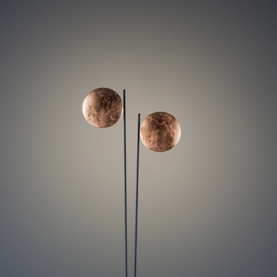 Catellani & Smith sculptural lighting displayed at Royal Interiors Singapore showroom, creating a warm and atmospheric setting for Chinese New Year interiors.