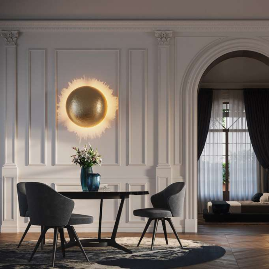 Catellani & Smith sculptural lighting displayed at Royal Interiors Singapore showroom, creating a warm and atmospheric setting for Chinese New Year interiors.