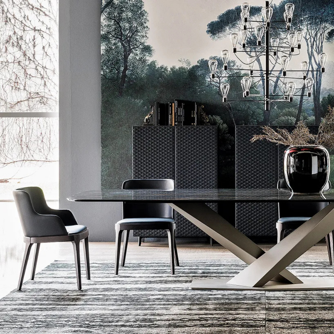 Cattelan Italia designer furniture – bar stools, beds, bar tables, and bedside tables available at Royal Interiors Singapore.