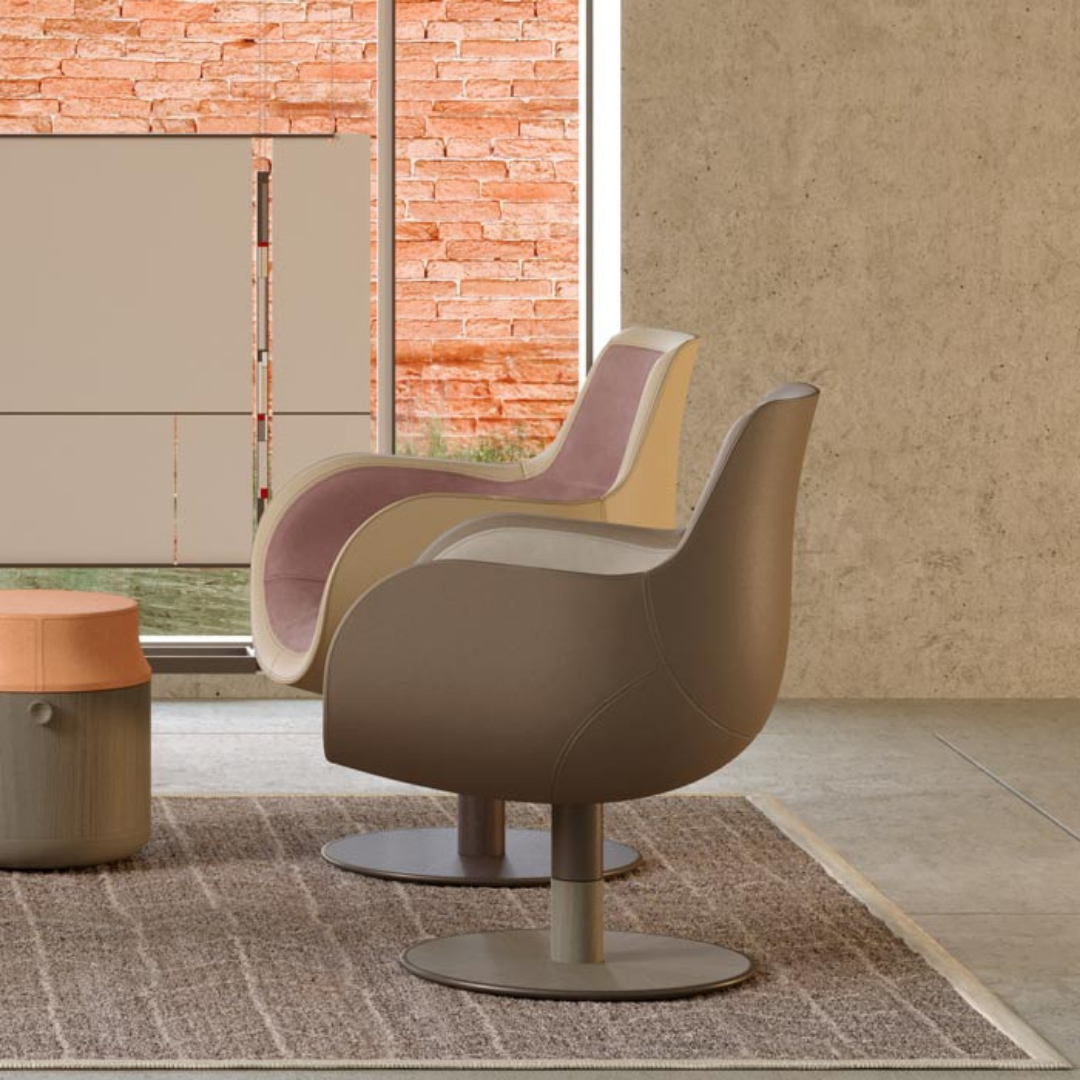 Luxury lounge armchair from Royal Interiors Singapore — designer seating crafted for modern comfort and timeless style.