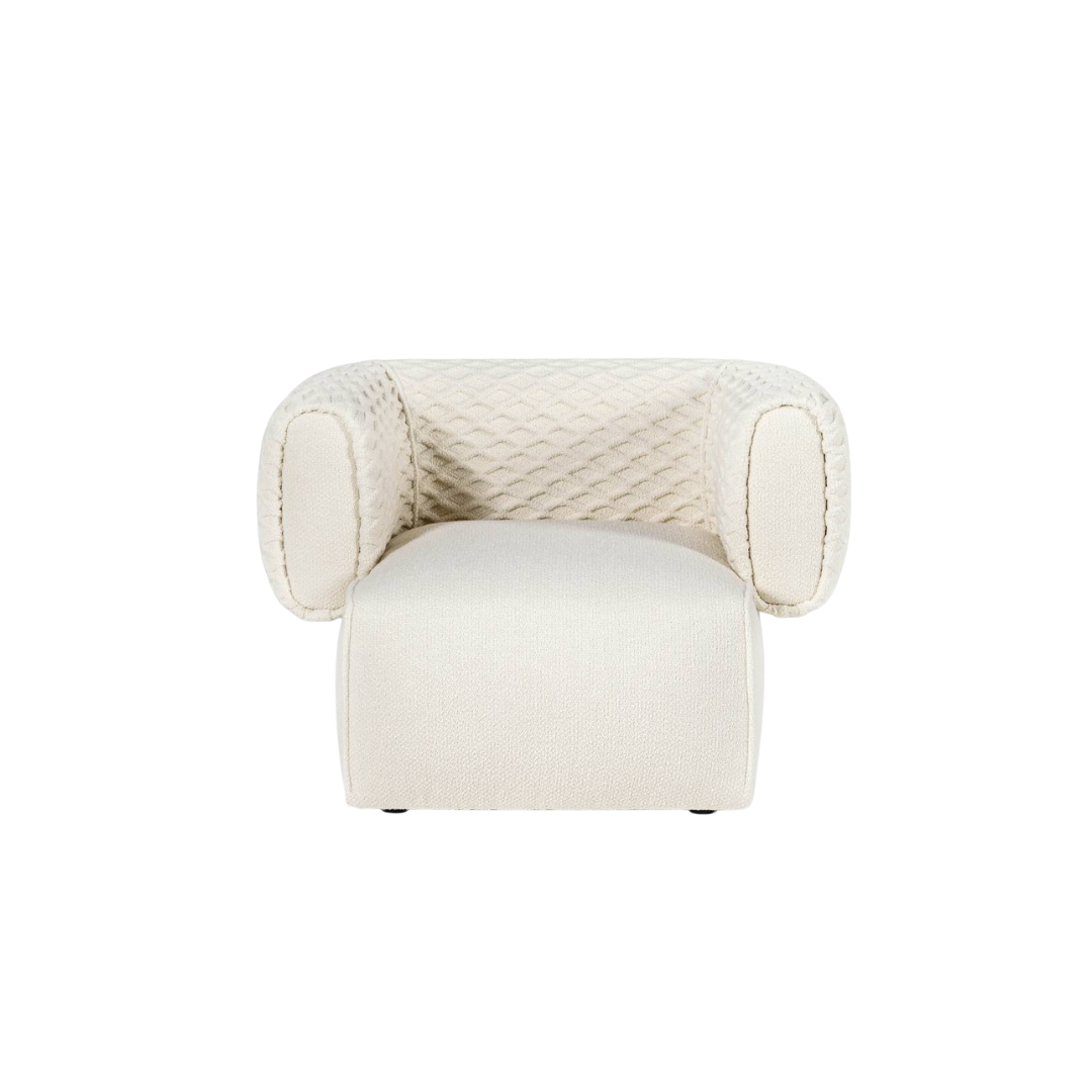 Luxury lounge armchair from Royal Interiors Singapore — designer seating crafted for modern comfort and timeless style.