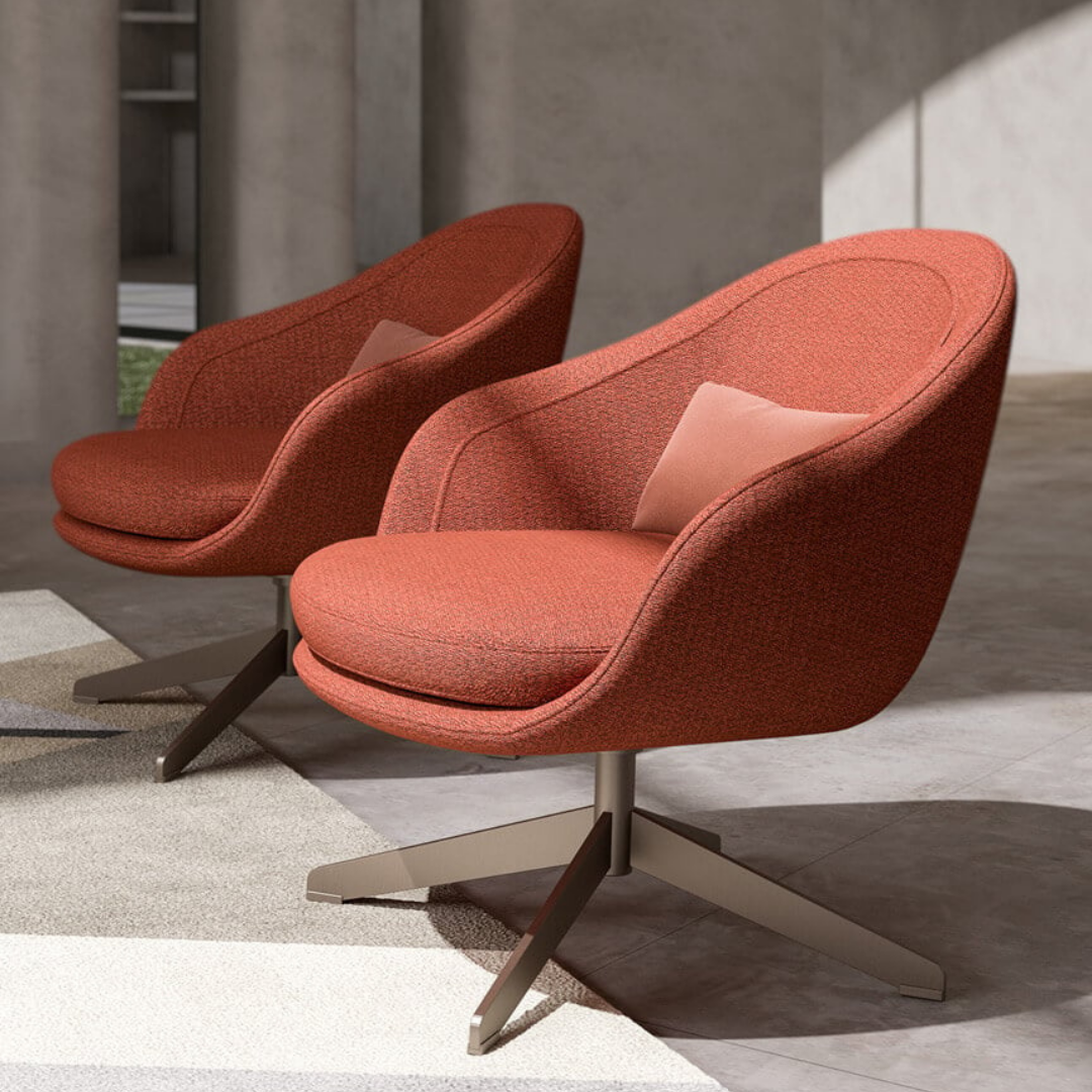 Luxury lounge armchair from Royal Interiors Singapore — designer seating crafted for modern comfort and timeless style.