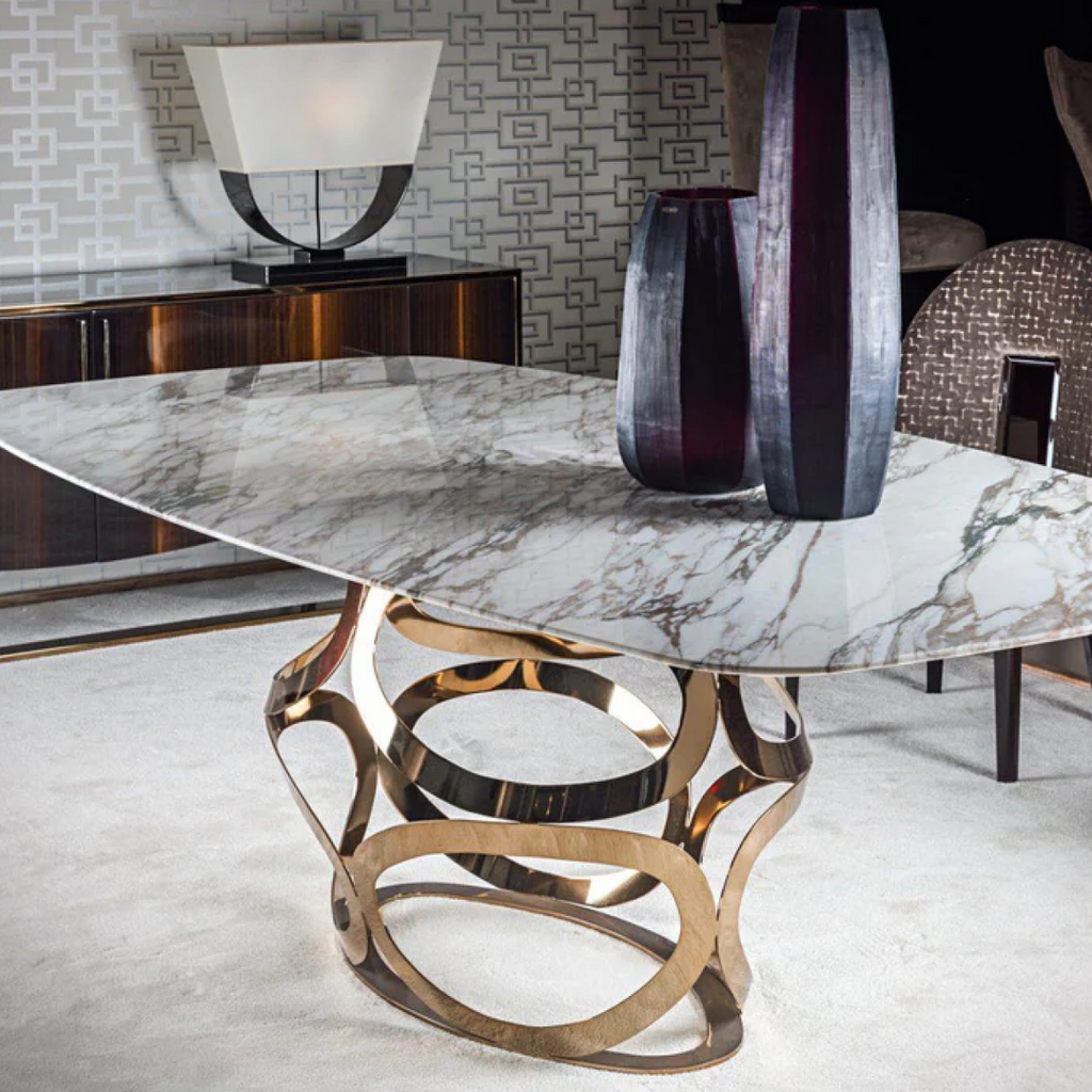 Luxury designer furniture and interior pieces available at Royal Interiors Singapore showroom