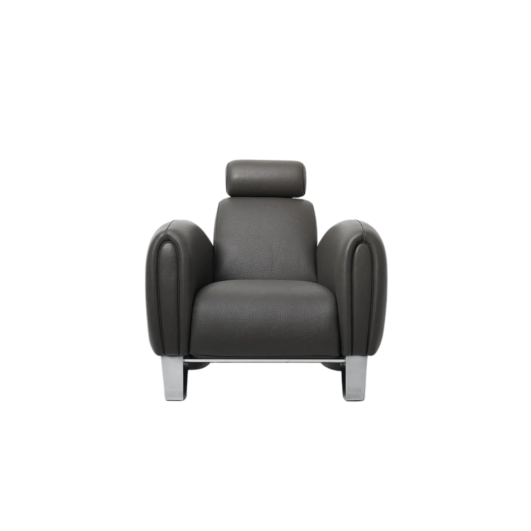 Luxury lounge armchair from Royal Interiors Singapore — designer seating crafted for modern comfort and timeless style.