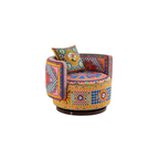 Dolce & Gabbana Casa furniture featuring Carretto or Blu Mediterraneo motifs at Royal Interiors Singapore.