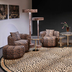 Dolce & Gabbana Casa furniture featuring Carretto or Blu Mediterraneo motifs at Royal Interiors Singapore.