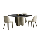 Eforma contemporary Italian furniture featuring sculptural tables and seating crafted in glass, marble, metal, and wood, displayed at Royal Interiors Singapore showroom