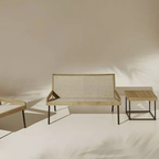 Ethimo Italian outdoor furniture in teak and refined finishes, displayed at Royal Interiors Singapore showroom