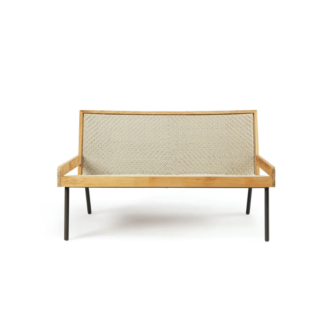 Ethimo Italian outdoor furniture in teak and refined finishes, displayed at Royal Interiors Singapore showroom