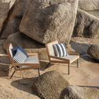 Ethimo Italian outdoor furniture in teak and refined finishes, displayed at Royal Interiors Singapore showroom