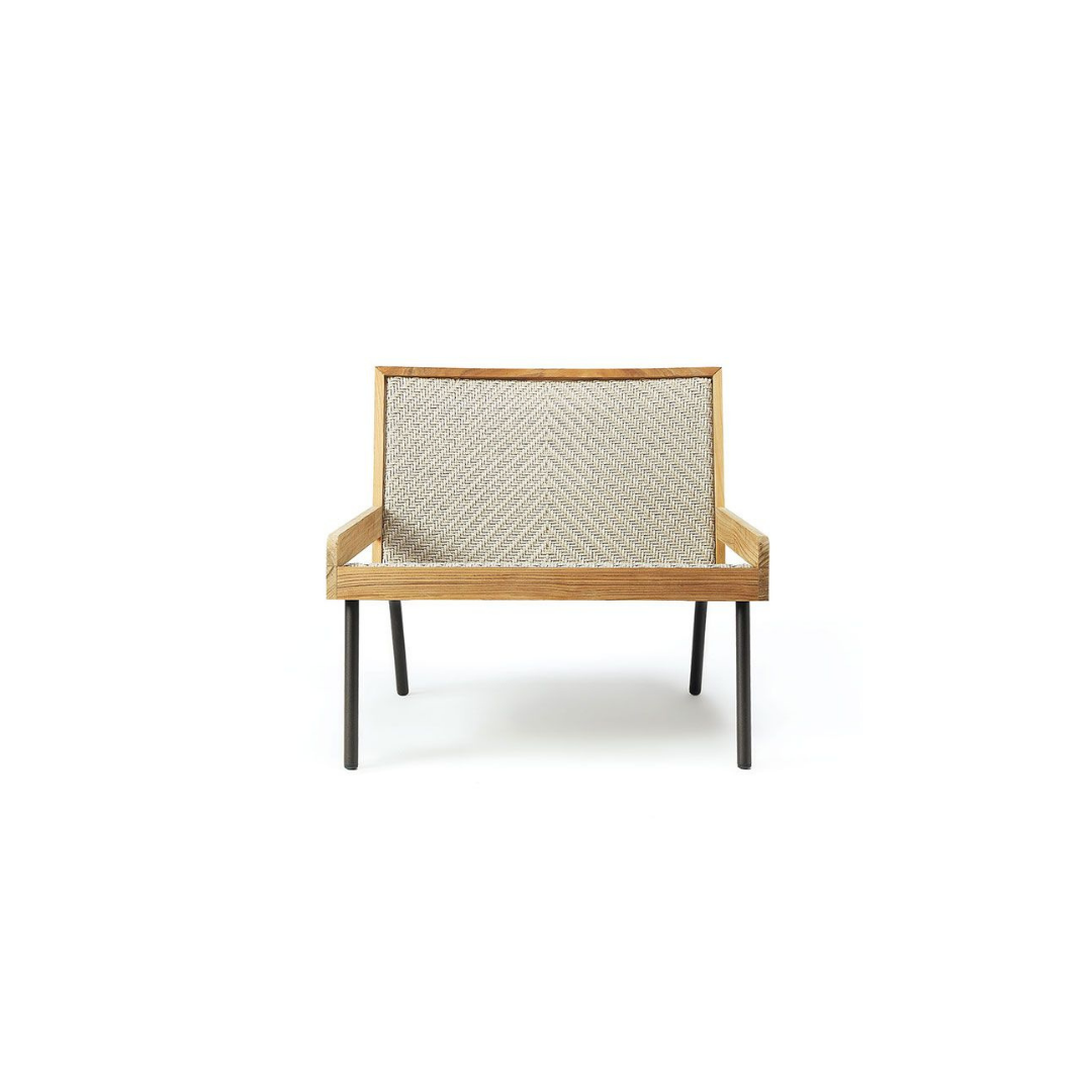 Ethimo Italian outdoor furniture in teak and refined finishes, displayed at Royal Interiors Singapore showroom