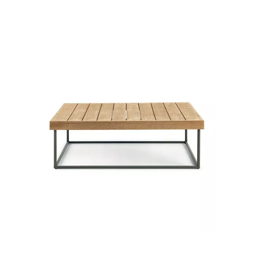 Ethimo Italian outdoor furniture in teak and refined finishes, displayed at Royal Interiors Singapore showroom