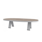 Ethimo Italian outdoor furniture in teak and refined finishes, displayed at Royal Interiors Singapore showroom