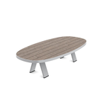 Ethimo Italian outdoor furniture in teak and refined finishes, displayed at Royal Interiors Singapore showroom