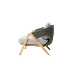 Ethimo Italian outdoor furniture in teak and refined finishes, displayed at Royal Interiors Singapore showroom