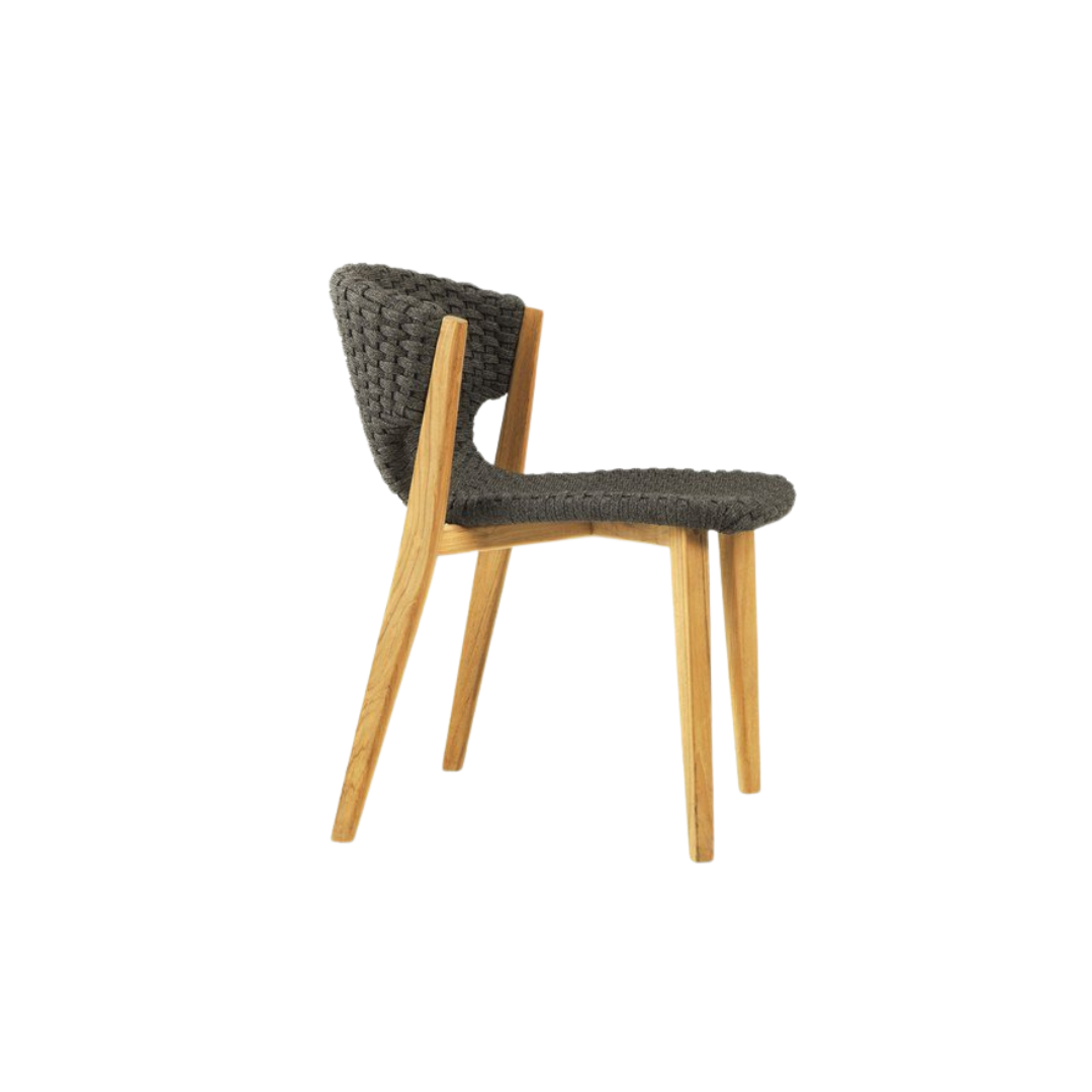 Ethimo Italian outdoor furniture in teak and refined finishes, displayed at Royal Interiors Singapore showroom