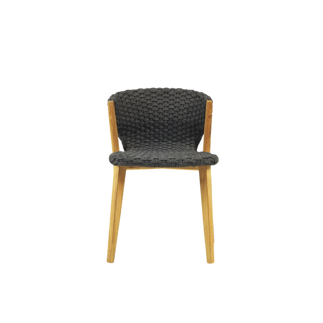 Ethimo Italian outdoor furniture in teak and refined finishes, displayed at Royal Interiors Singapore showroom