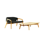 Ethimo Italian outdoor furniture in teak and refined finishes, displayed at Royal Interiors Singapore showroom