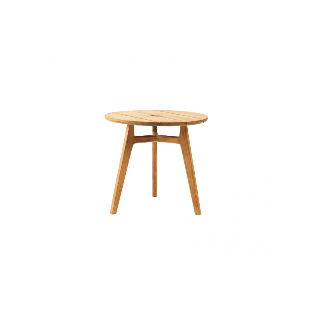 Ethimo Italian outdoor furniture in teak and refined finishes, displayed at Royal Interiors Singapore showroom