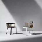 Ethimo Italian outdoor furniture in teak and refined finishes, displayed at Royal Interiors Singapore showroom