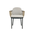 Ethimo Italian outdoor furniture in teak and refined finishes, displayed at Royal Interiors Singapore showroom