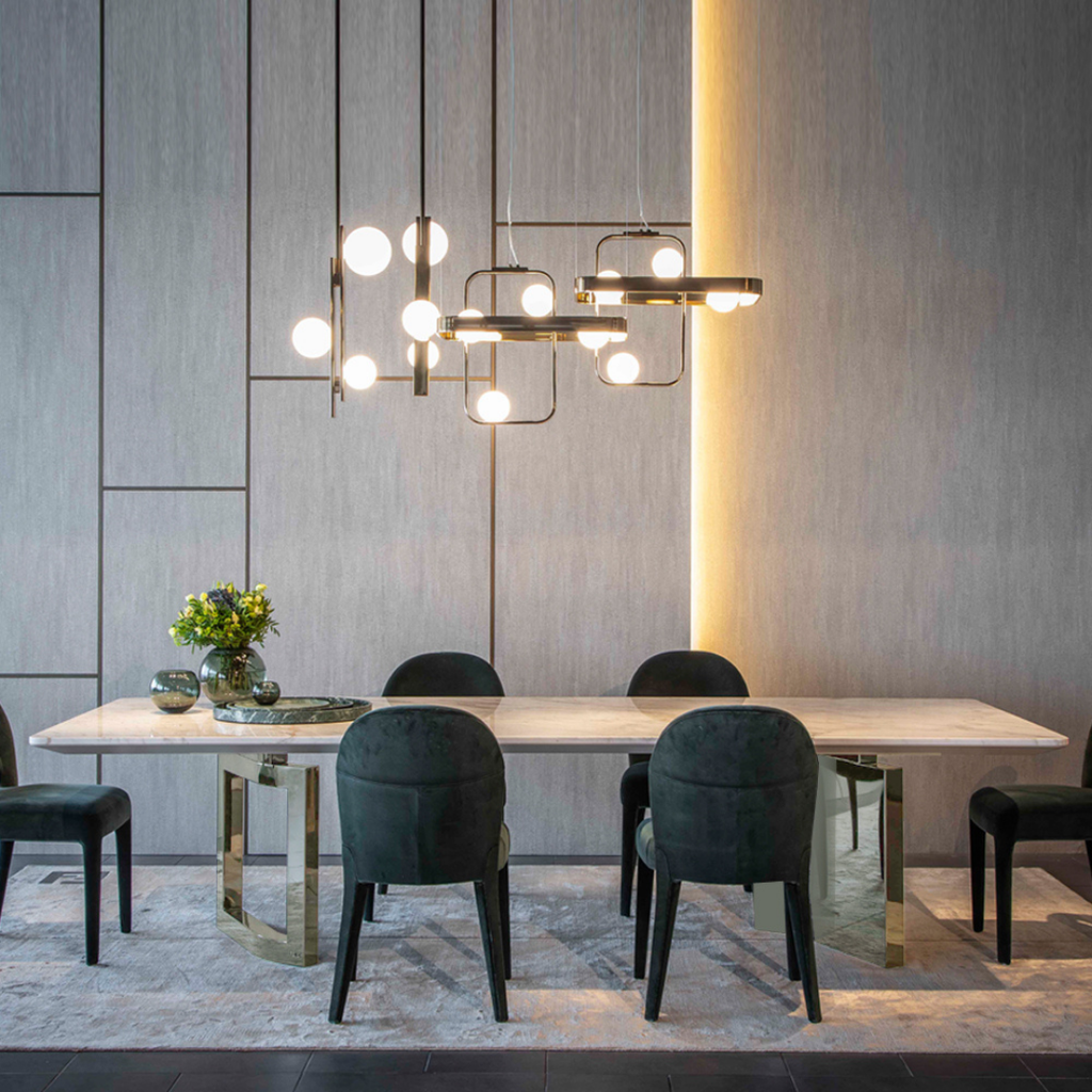 Luxury Fendi Casa designer furniture pieces only in Royal Interiors Singapore