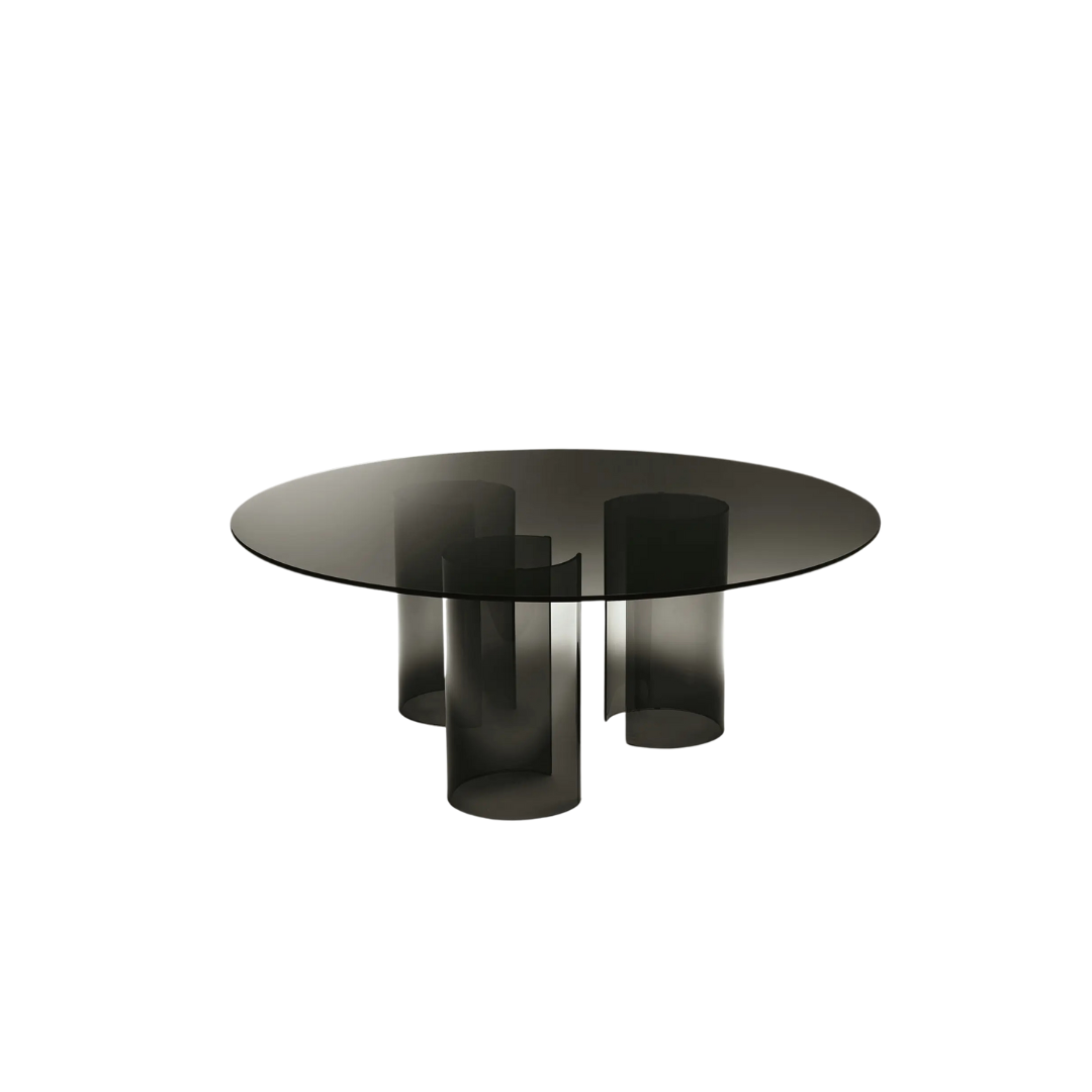 Fiam Italia designer glass furniture piece showcasing sculptural Italian craftsmanship and refined contemporary design.