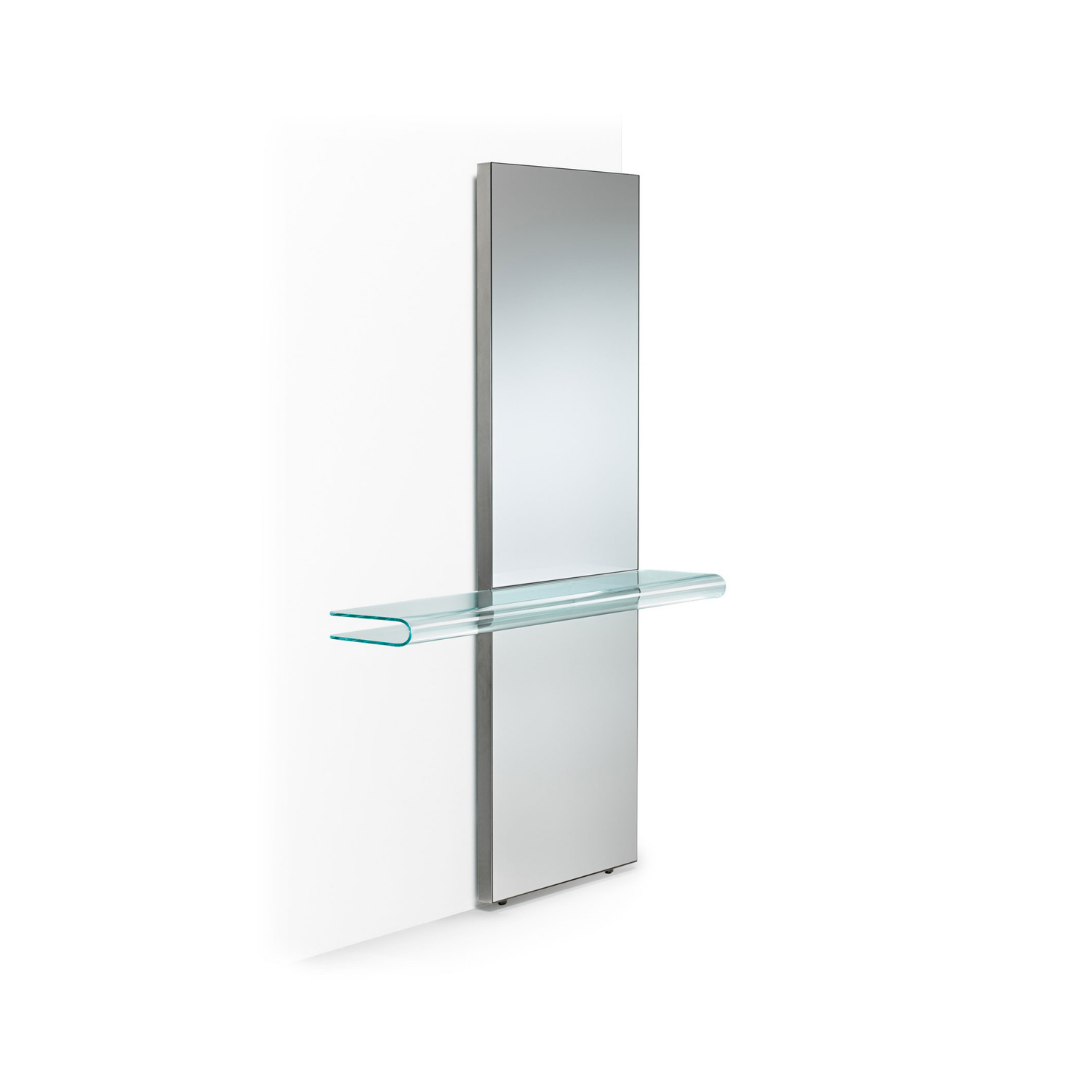 Fiam Italia designer glass furniture piece showcasing sculptural Italian craftsmanship and refined contemporary design.