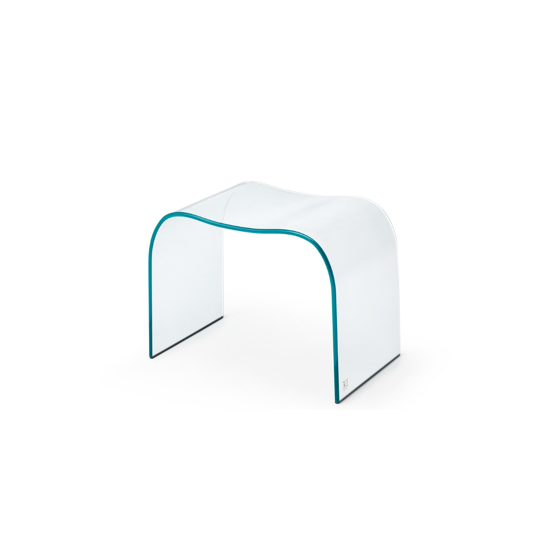 Fiam Italia designer glass furniture piece showcasing sculptural Italian craftsmanship and refined contemporary design.