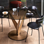 Fiam Italia designer glass furniture piece showcasing sculptural Italian craftsmanship and refined contemporary design.