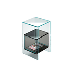 Fiam Italia designer glass furniture piece showcasing sculptural Italian craftsmanship and refined contemporary design.