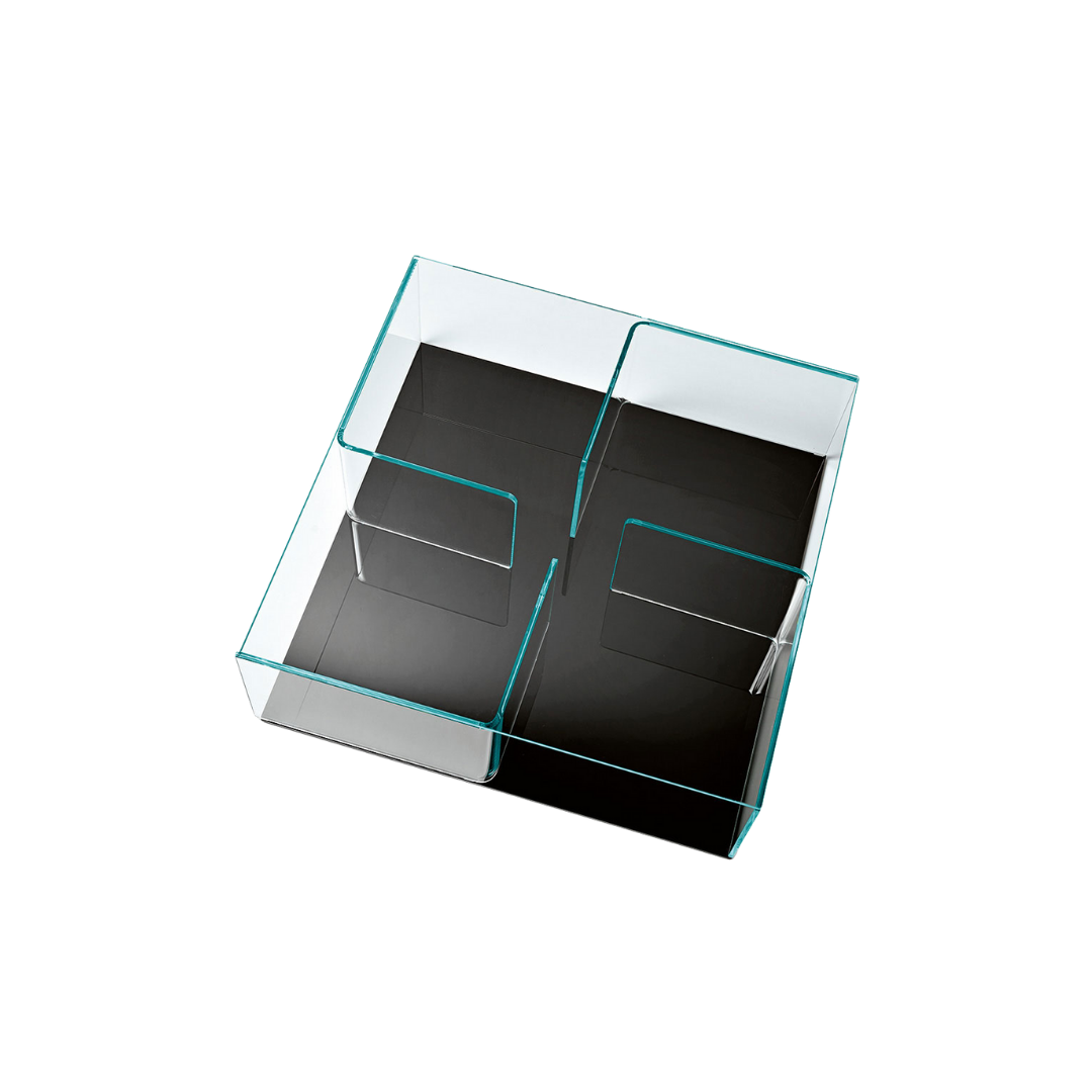 Fiam Italia designer glass furniture piece showcasing sculptural Italian craftsmanship and refined contemporary design.