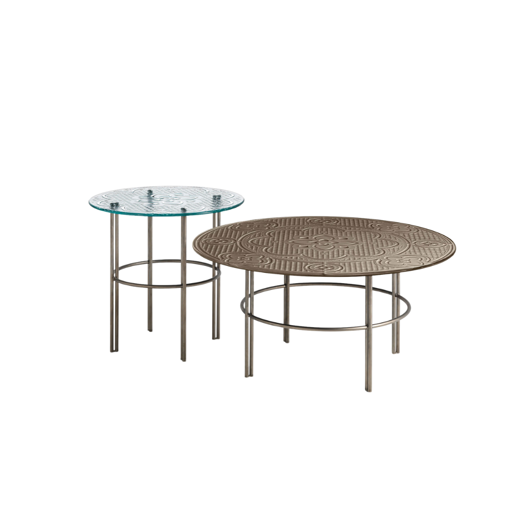 Fiam Italia designer glass furniture piece showcasing sculptural Italian craftsmanship and refined contemporary design.
