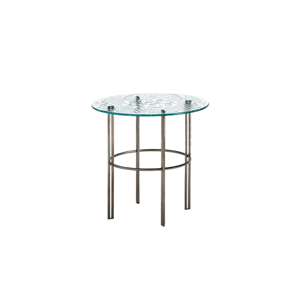 Fiam Italia designer glass furniture piece showcasing sculptural Italian craftsmanship and refined contemporary design.