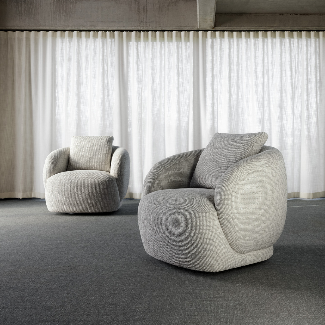 Luxury lounge armchair from Royal Interiors Singapore — designer seating crafted for modern comfort and timeless style.