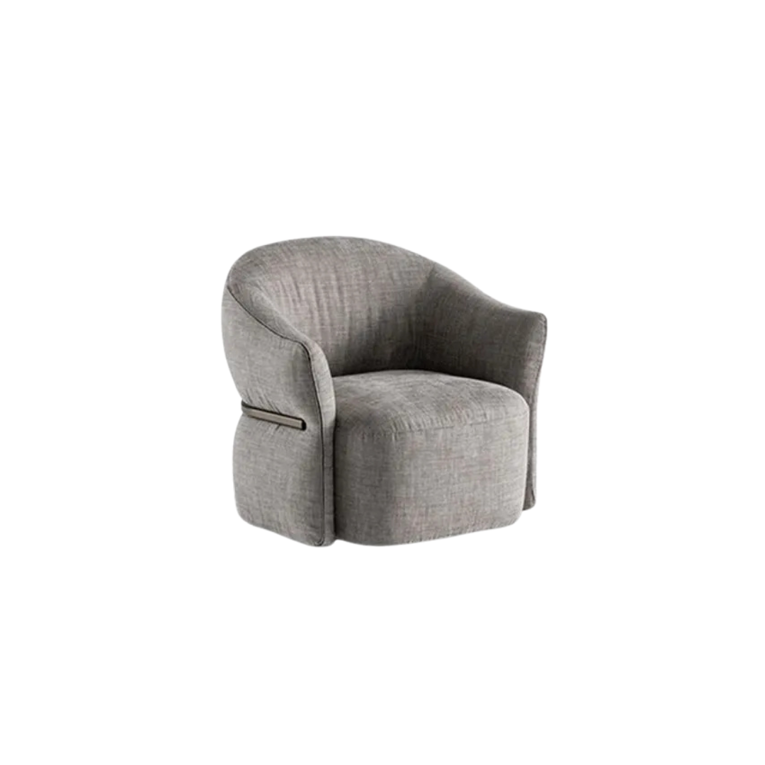 Luxury lounge armchair from Royal Interiors Singapore — designer seating crafted for modern comfort and timeless style.