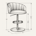 Bibendum 3 Bar Stool