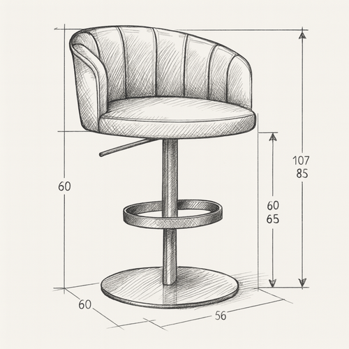 Bibendum 3 Bar Stool