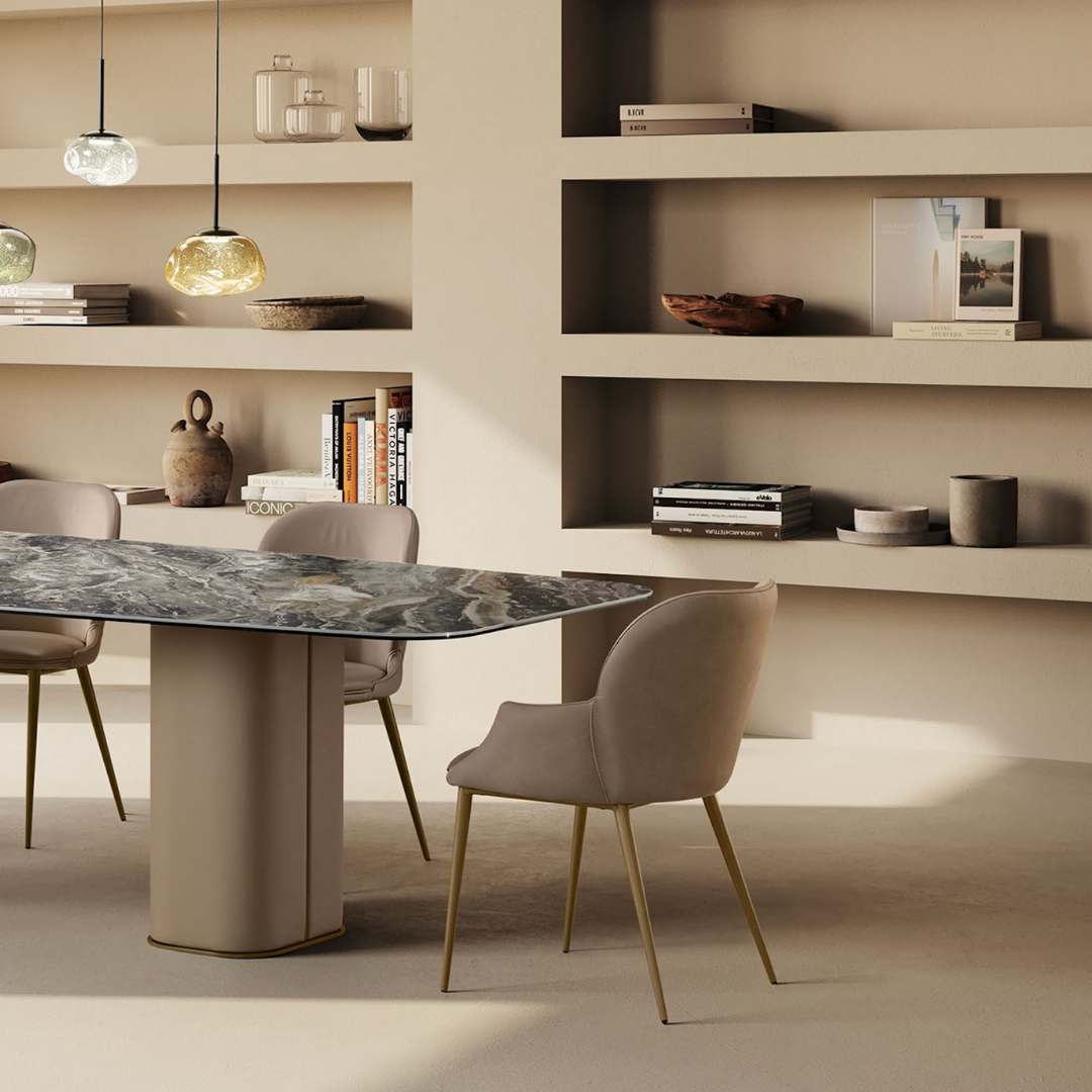 Gamma Arredamenti contemporary Italian furniture displayed at Royal Interiors Singapore showroom